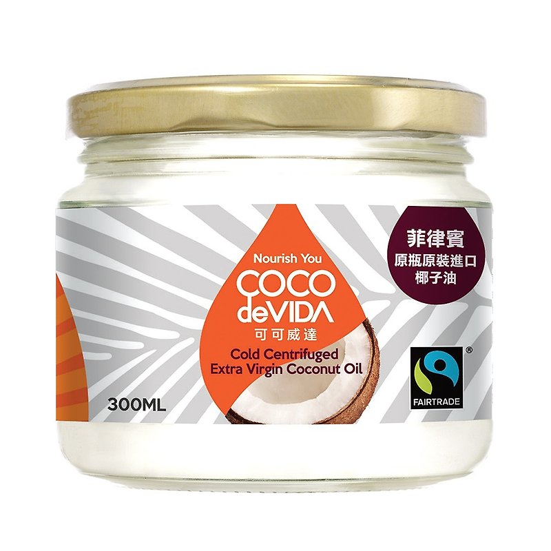 【可可威达COCOdeVIDA】公平贸易天然冷离心初榨椰子油(300ml) - 其他 - 新鲜食材 白色