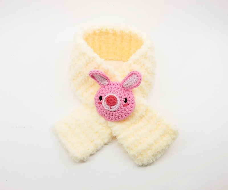 粉兔兔-保暖围巾-弥月-宝宝 - 婴儿饰品 - 其他人造纤维 粉红色
