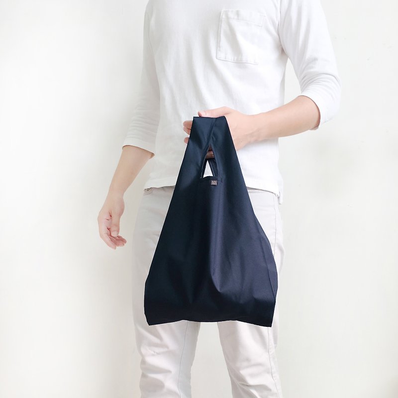 U3 三号环保购物袋 / 藏青 / 单色 - 手提包/手提袋 - 聚酯纤维 蓝色