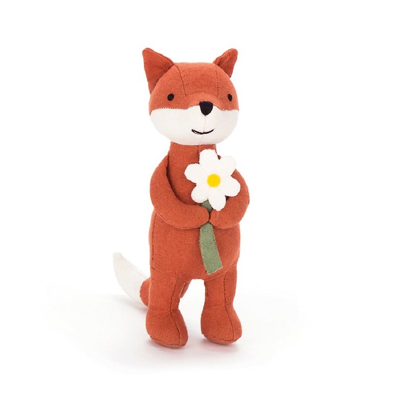 Jellycat Mini Messenger Fox 16cm 传爱小狐狸  - 玩偶/公仔 - 棉．麻 咖啡色