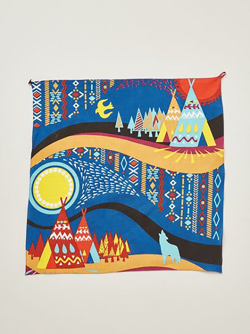 预购中  夜空中的浮月景色桌巾/布料 (三色) ISAP7387 - 摆饰 - 棉．麻 多色