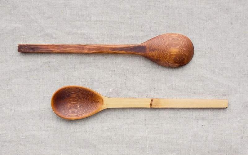 竹のスプーン　拭き漆　生漆(茶) - 筷子/筷架 - 木头 咖啡色