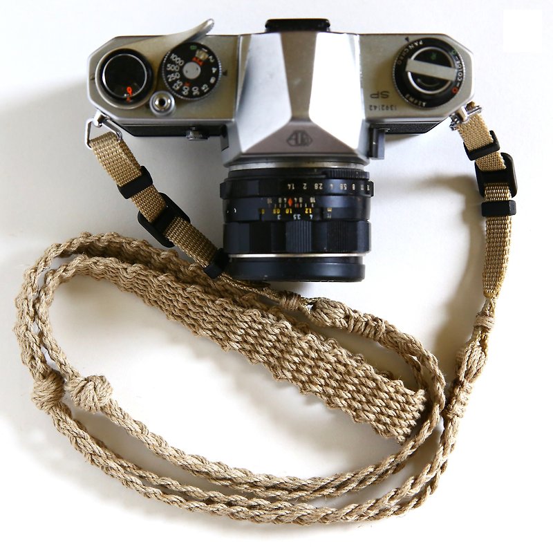 麻紐ヘンプカメラストラップA/ベルト - 相机背带/脚架 - 棉．麻 卡其色