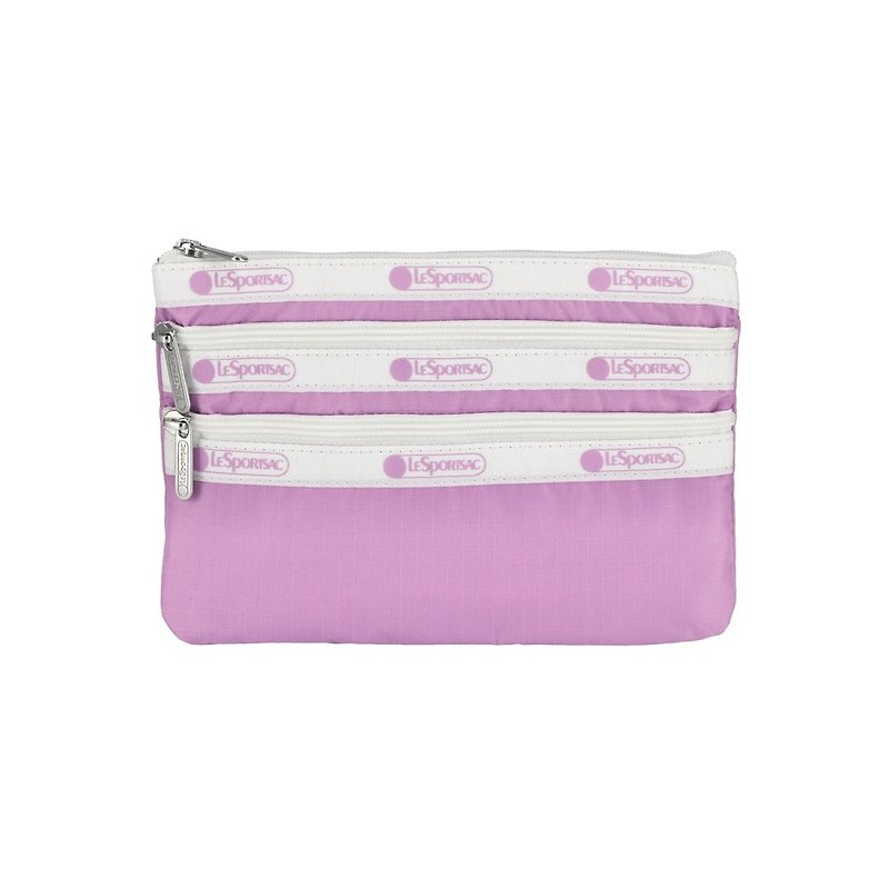 LeSportsac 三拉链化妆袋 - 化妆包/杂物包 - 尼龙 紫色