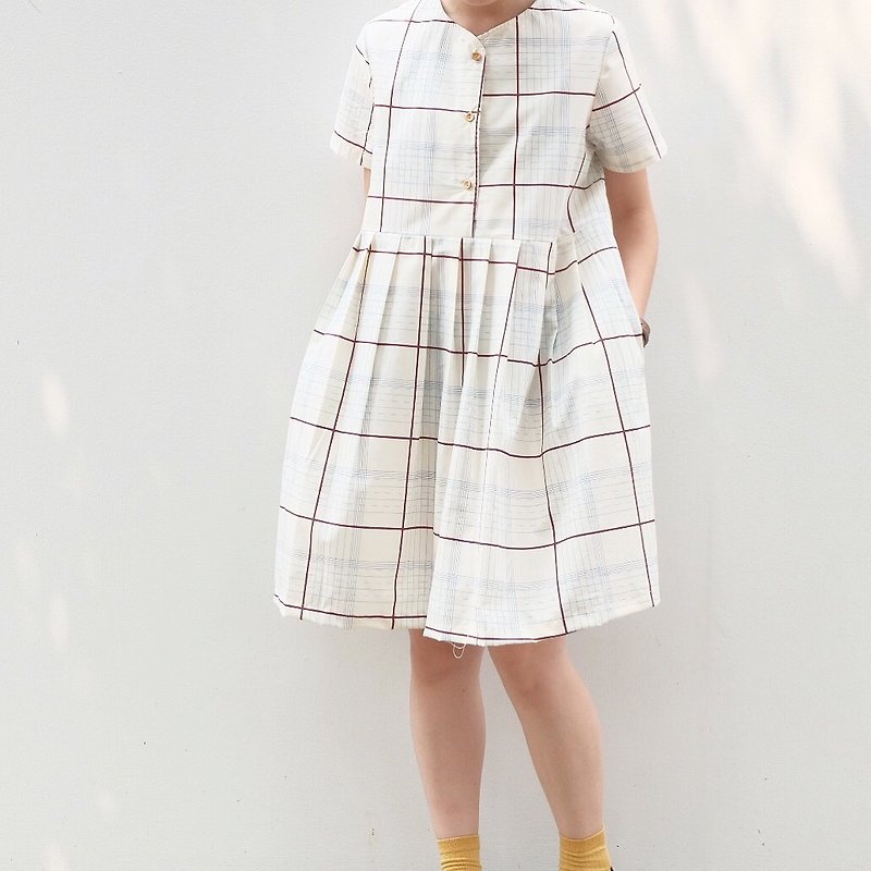MUMU OVERSIZE DRESS : CREAM COLOR - 洋装/连衣裙 - 其他材质 白色