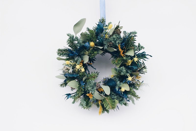 Xmas Wreath!【海神-Poseidon】干燥花 花圈 布置 圣诞节 开幕 - 摆饰 - 植物．花 