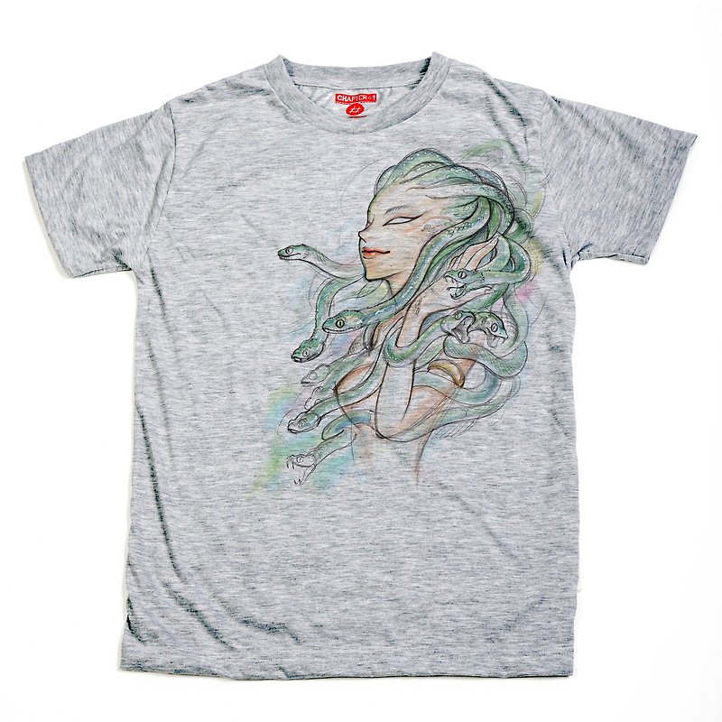 Medusa unisex men woman cotton mix Chapter One T-shirt - 男装上衣/T 恤 - 棉．麻 白色