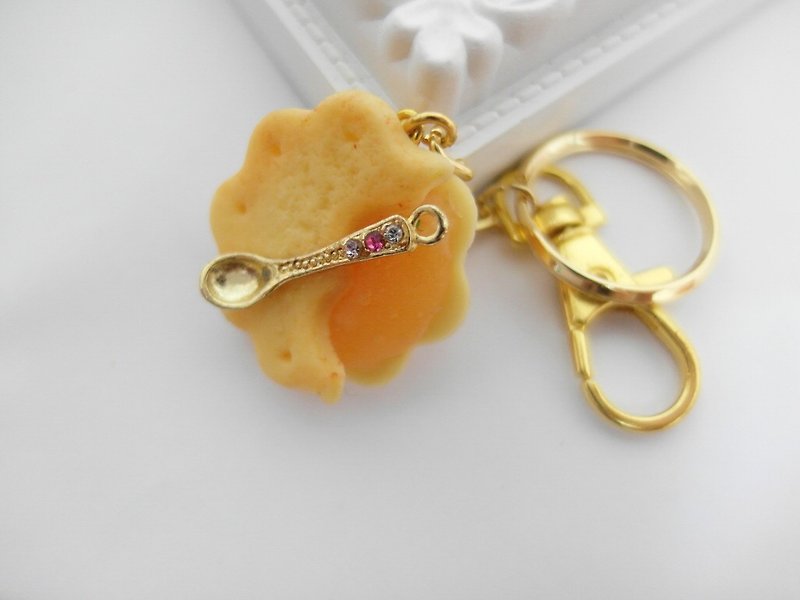 橘子果酱饼干钥匙圈 - 钥匙链/钥匙包 - 粘土 多色