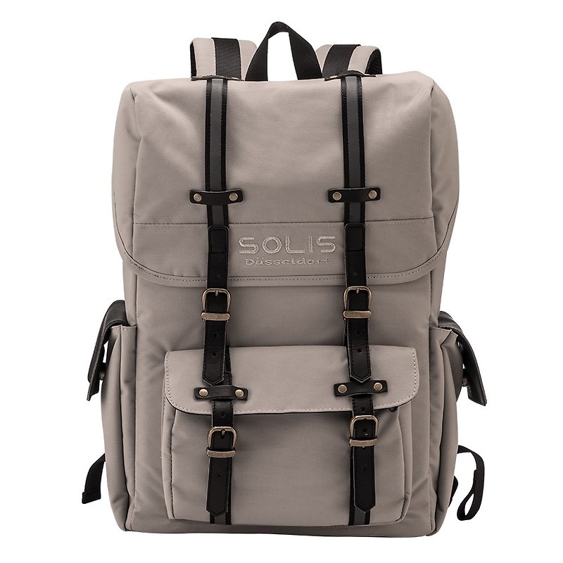 SOLIS 步行者系列方型摄影电脑后背包(山羊灰) - 相机包/相机袋 - 聚酯纤维 