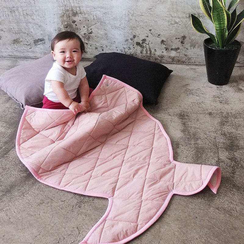 CLARECHEN 美人鱼毯_婴儿小孩皆适用 - 被子/毛毯 - 防水材质 粉红色