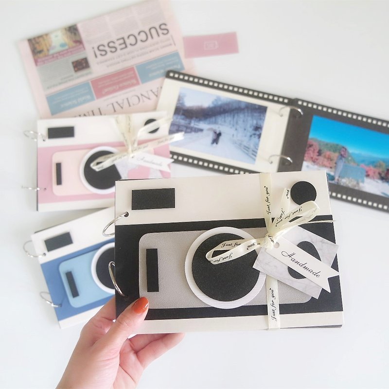 现货 / 复古相机底片造型手工书－活页式回忆相本－生日卡片 情侣 - 卡片/明信片 - 纸 