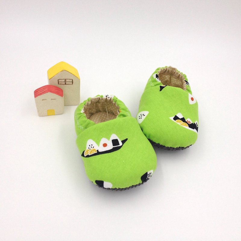 海苔饭团-学步鞋/宝宝鞋/婴儿鞋 - 婴儿鞋 - 棉．麻 绿色