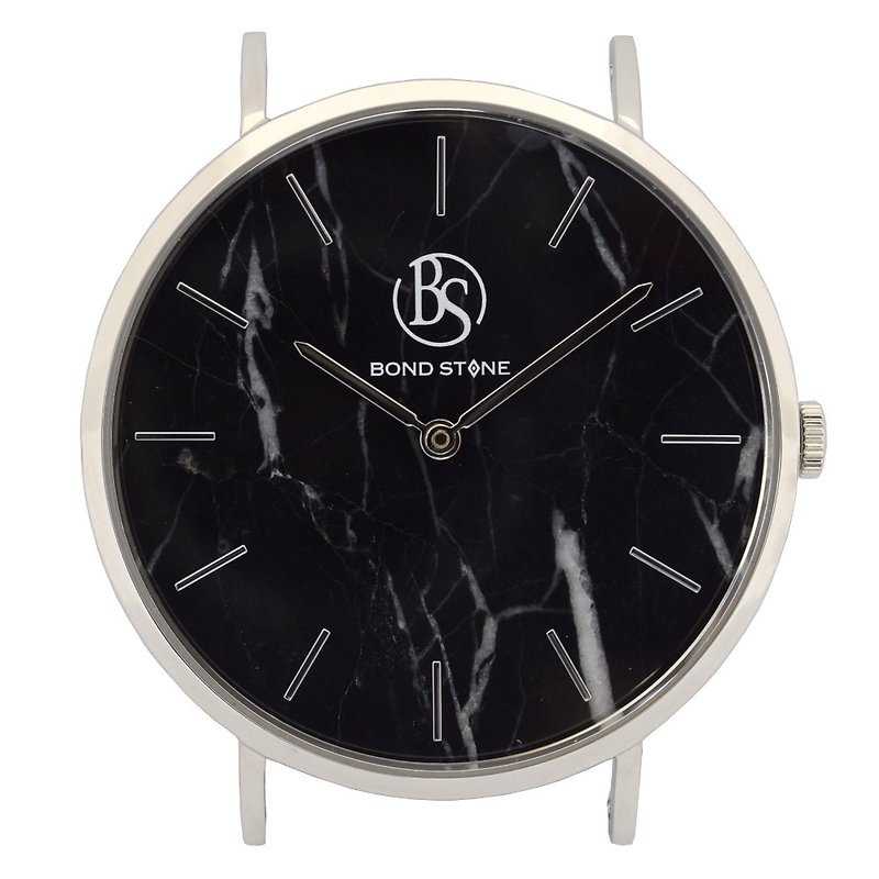 BOND STONE SHINE BLACK MARQUINA 40mm watch body only (belt optional) - 男表/中性表 - 石头 银色