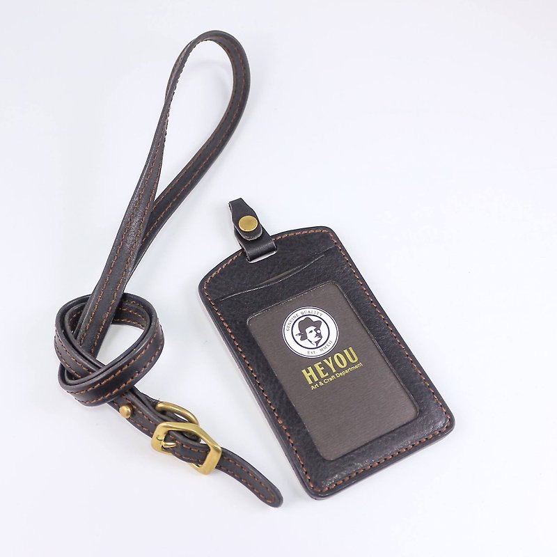 HEYOU Handmade –Leather Card Holder 皮革证件套-黑 - 护照夹/护照套 - 纸 黑色