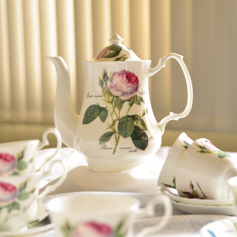 英国 RK | Redoute Rose 浪漫浅玫瑰 午茶礼盒 / 7件组 - 茶具/茶杯 - 瓷 