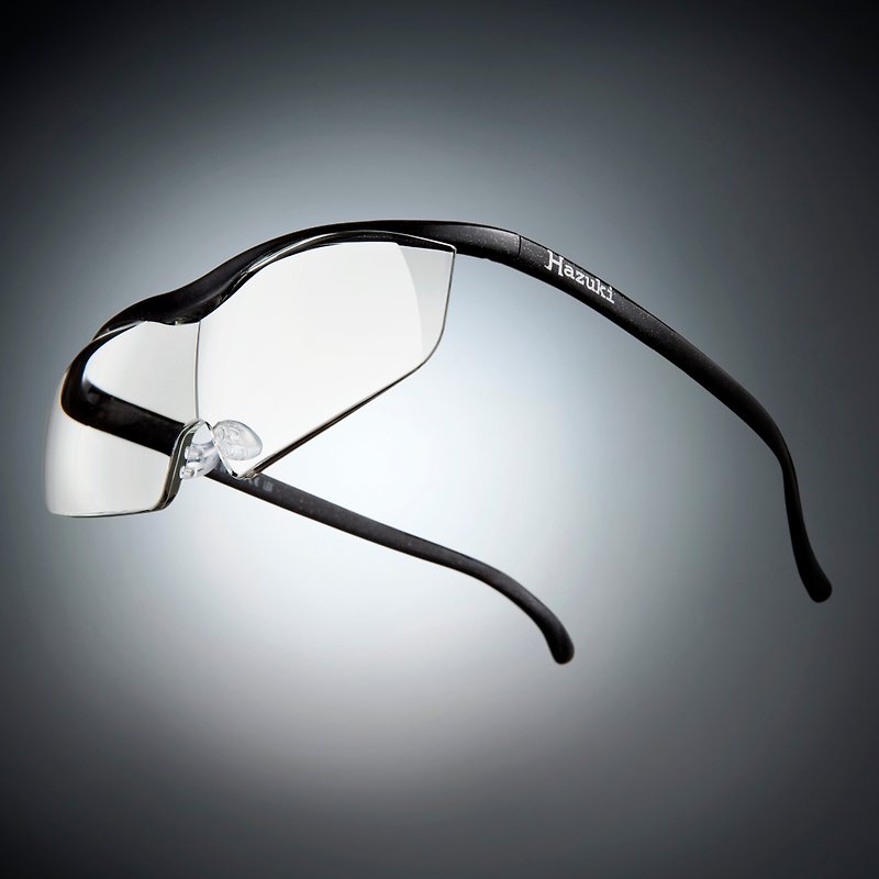 【Hazuki】日本Hazuki叶月透明眼镜式放大镜1.32倍大镜片(黑灰) - 其他 - 塑料 黑色