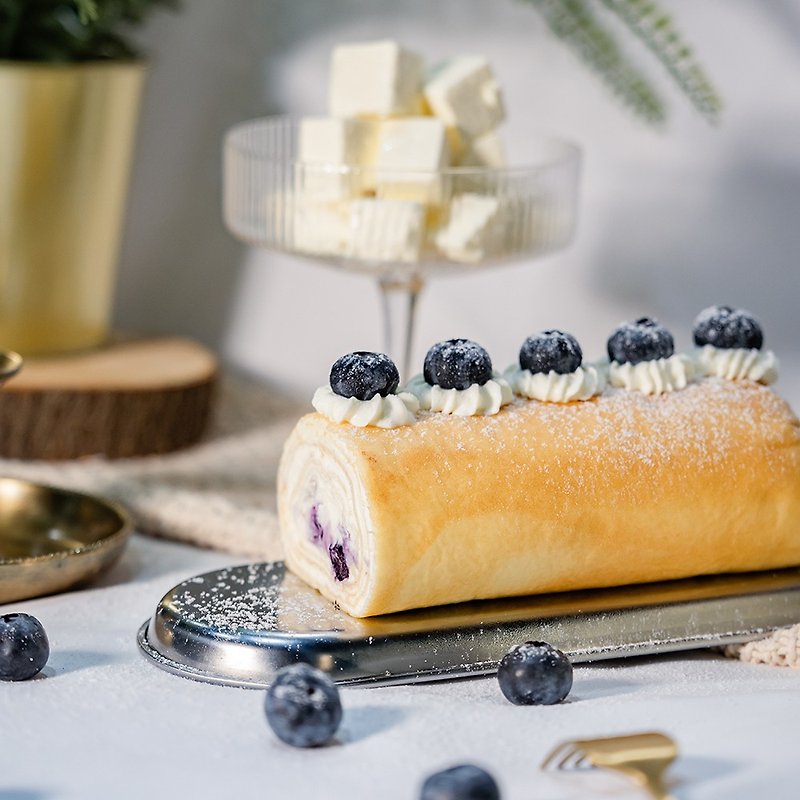 蓝莓奶酪起司_毛巾卷_奶酪浓郁 - 蛋糕/甜点 - 新鲜食材 