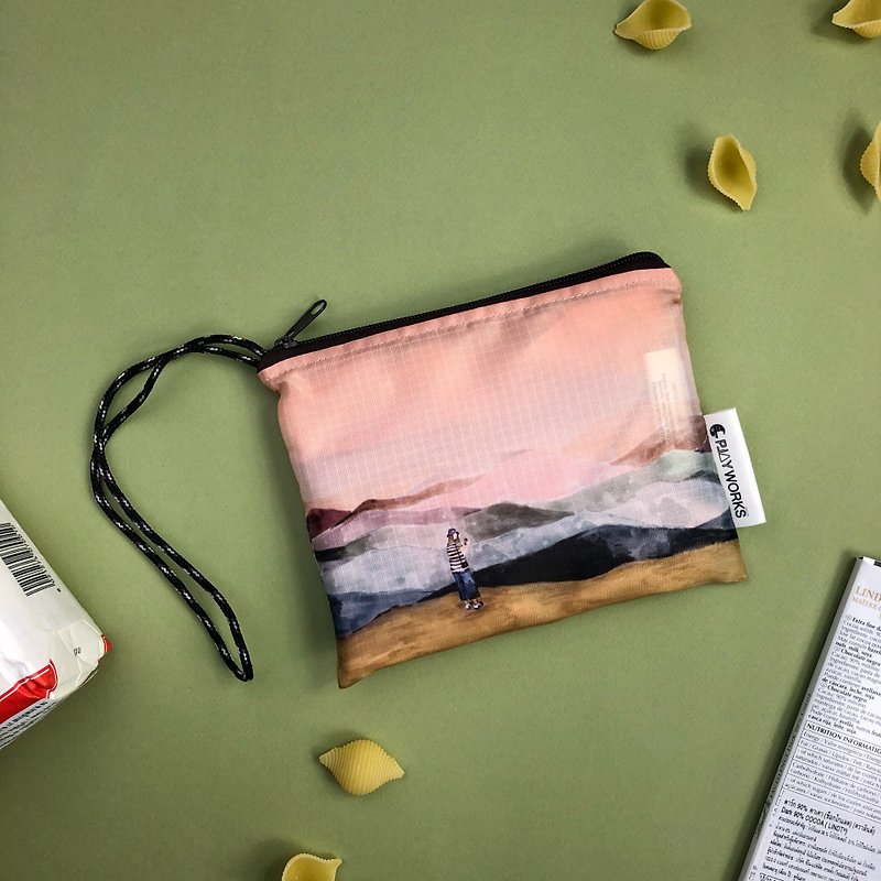 Shopping bag : Sunset - 侧背包/斜挎包 - 尼龙 粉红色