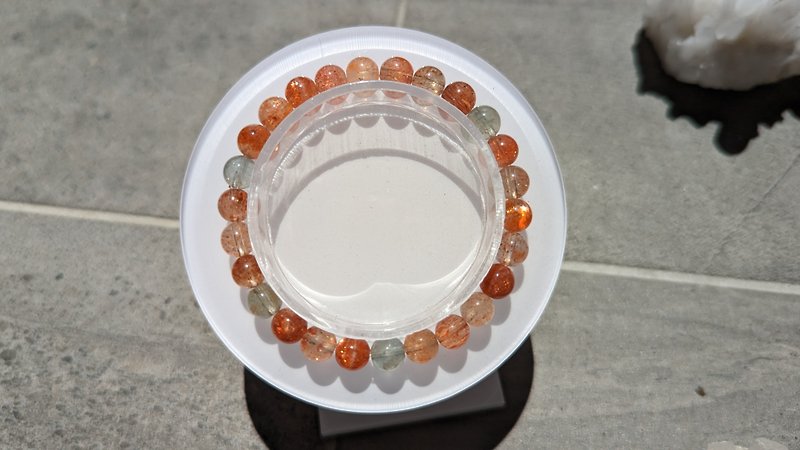 阿鲁沙天然水晶手链【7mm】 - 手链/手环 - 水晶 橘色