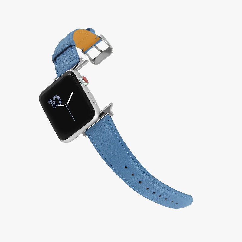 定制化礼物 意大利真皮革表带Apple Watch 蓝色 - 表带 - 真皮 蓝色