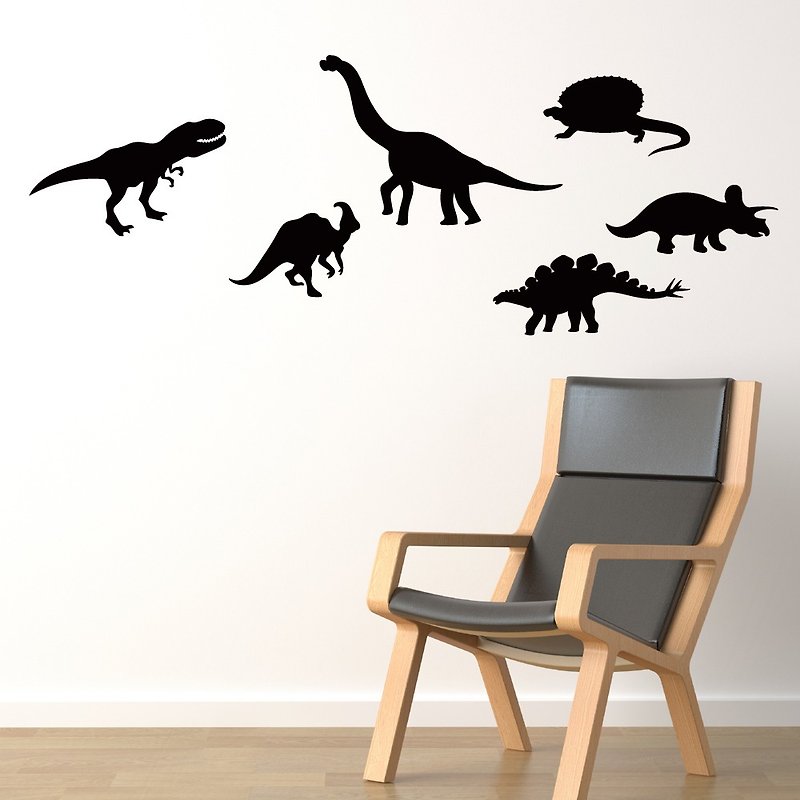 《Smart Design》创意无痕壁贴◆恐龙世界 8色可选 - 墙贴/壁贴 - 纸 黑色