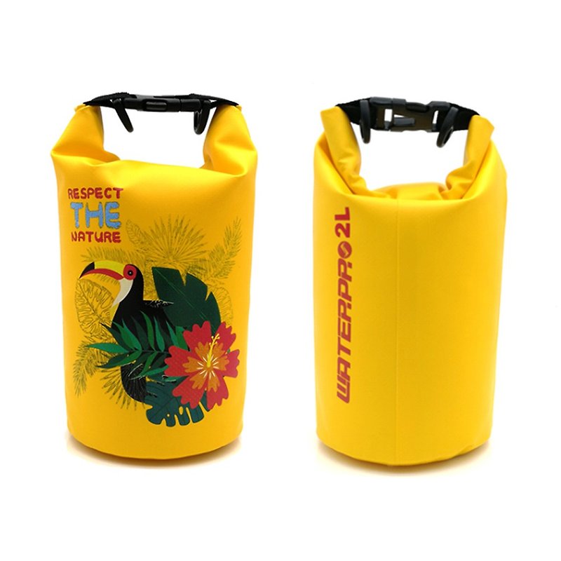 WATERPRO - 2L迷你便携收纳防水袋适合运动冲浪沙滩使用 (黄色) - 侧背包/斜挎包 - 防水材质 黄色