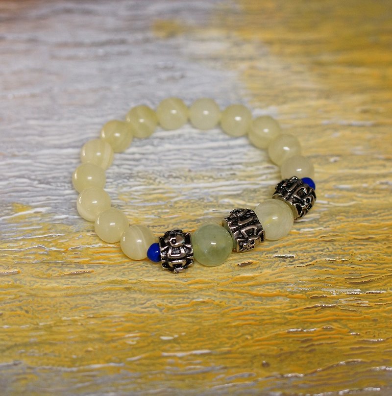 Gems + Semi Precious Stones Bracelet ( 晶石 + 半宝石手錬 ) - 手链/手环 - 宝石 