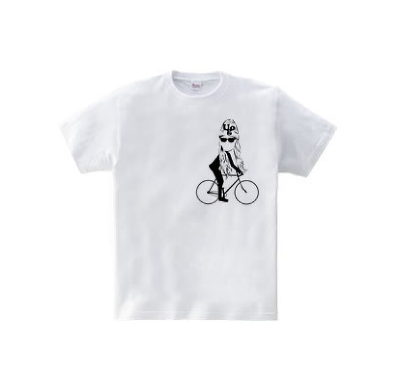 UOGサイクリスト（5.6oz Tシャツ） - 女装 T 恤 - 棉．麻 白色