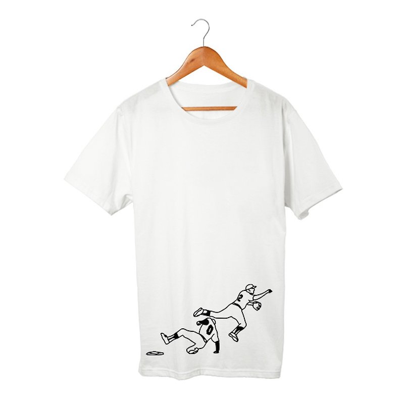 ゲッツー Tシャツ - 男装上衣/T 恤 - 棉．麻 白色