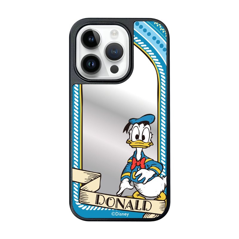 i-Smart-迪士尼镜面手机壳-iPhone15系列-唐老鸭 Donald Duck - 手机壳/手机套 - 塑料 蓝色