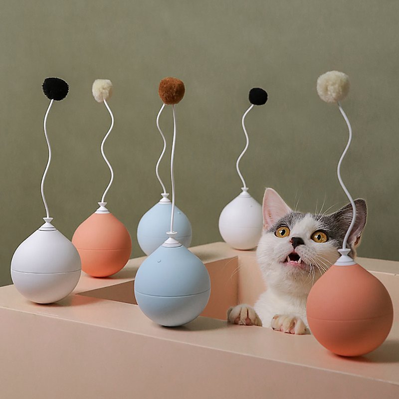 猫玩具 电动 逗猫棒 不倒翁 逗自动逗猫棒 互动玩具 猫咪用品 - 玩具 - 塑料 蓝色
