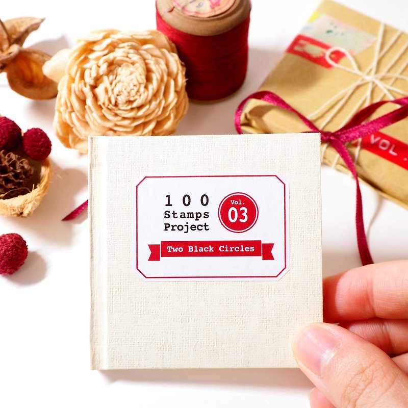 100 Stamps Project - Vol.3纪录册【手作迷你书】 - 书衣/书套 - 纸 