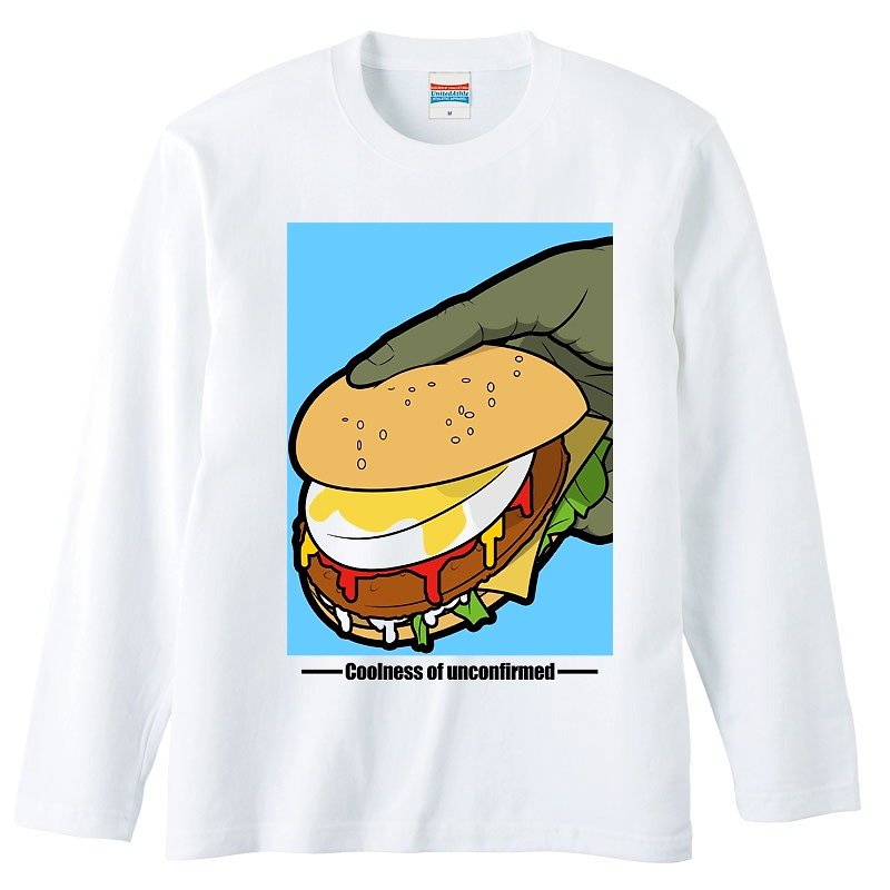 ロングスリーブTシャツ / alien hamburger - 男装上衣/T 恤 - 棉．麻 白色