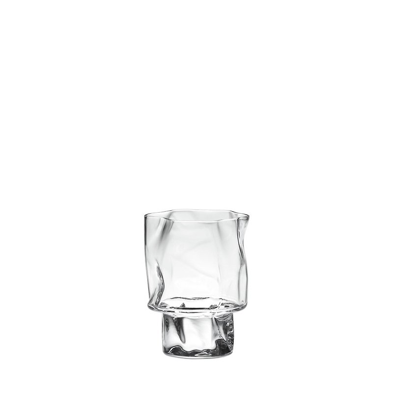 皱折感酒杯 120ML - 茶具/茶杯 - 玻璃 透明