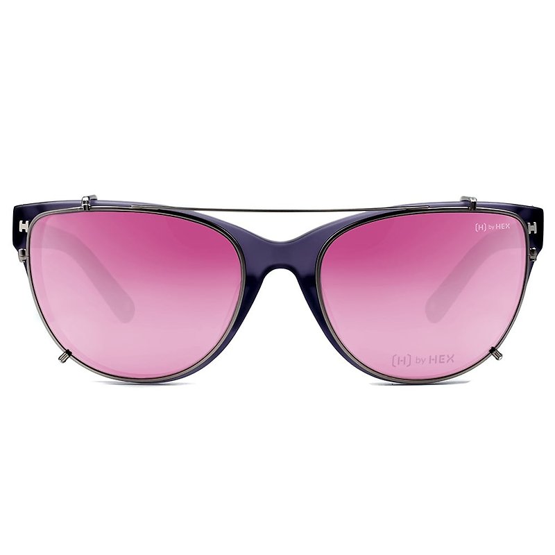 光学配前挂墨镜 | 太阳眼镜 | 透紫色 | 台湾制 - 眼镜/眼镜框 - 其他材质 紫色