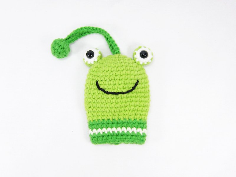 青蛙 大眼蛙 钥匙包 钥匙圈 收纳包(小) - 钥匙链/钥匙包 - 聚酯纤维 绿色