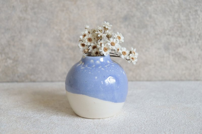 情人节小花器礼盒 - 花瓶/陶器 - 陶 蓝色