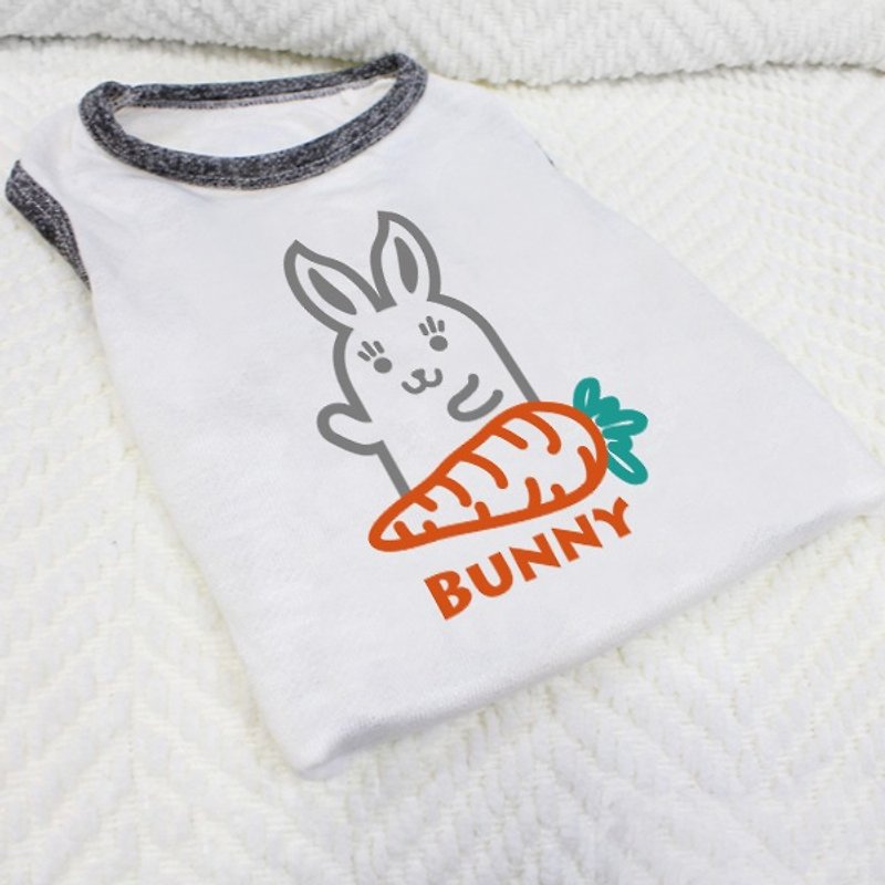[毛孩姓名订做款] 兔宝宝 Rabbit 反光衣(毛孩款) - 衣/帽 - 棉．麻 白色