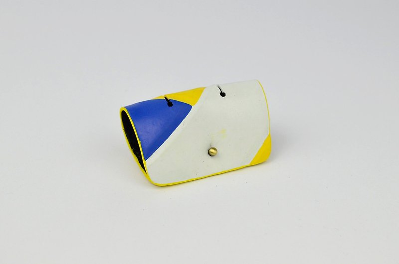 排球x集线器 / 宽版 / mikasa 黄蓝白款 编号012 - 卷线器/电线收纳 - 橡胶 黄色