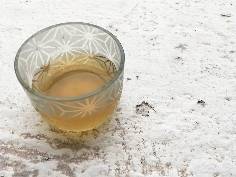日本文样杯 麻の叶 あさのは asanoha - 茶具/茶杯 - 玻璃 透明
