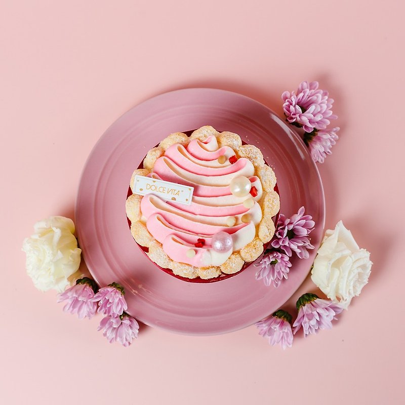 5/14后出货-粉红泡泡(四寸蛋糕) 小明星大跟班推荐 | 酸甜口感 - 蛋糕/甜点 - 新鲜食材 粉红色
