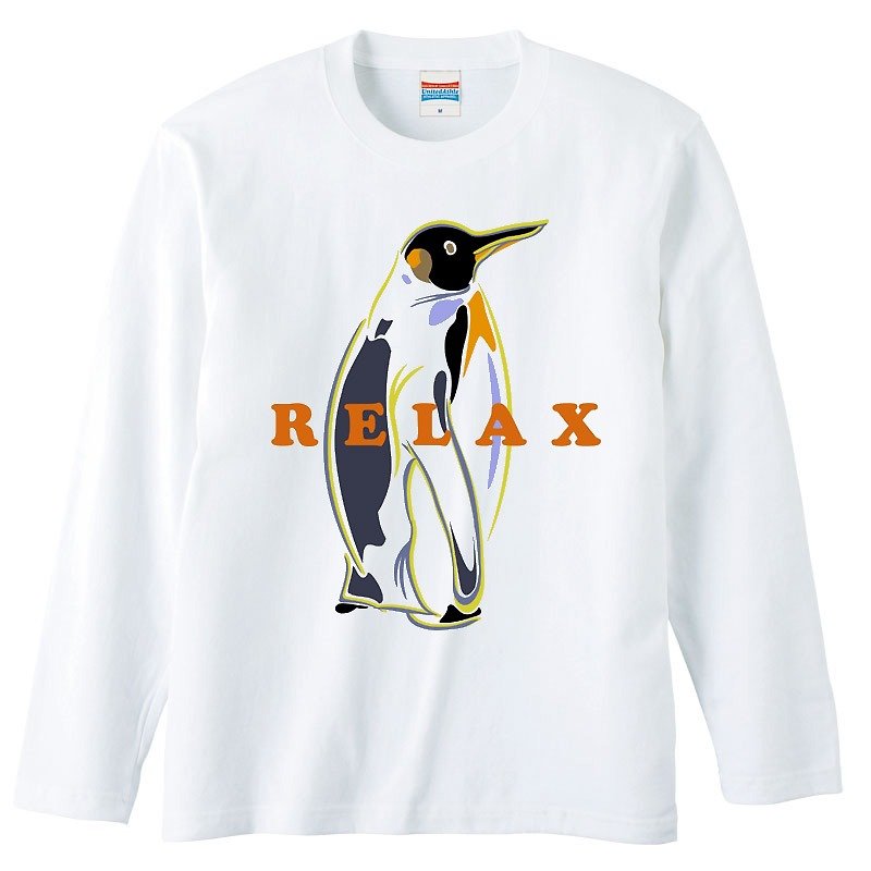 ロングスリーブTシャツ / RELAX - 男装上衣/T 恤 - 棉．麻 白色