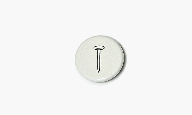 NORITAKE – Nail Badge - 徽章/别针 - 其他金属 白色