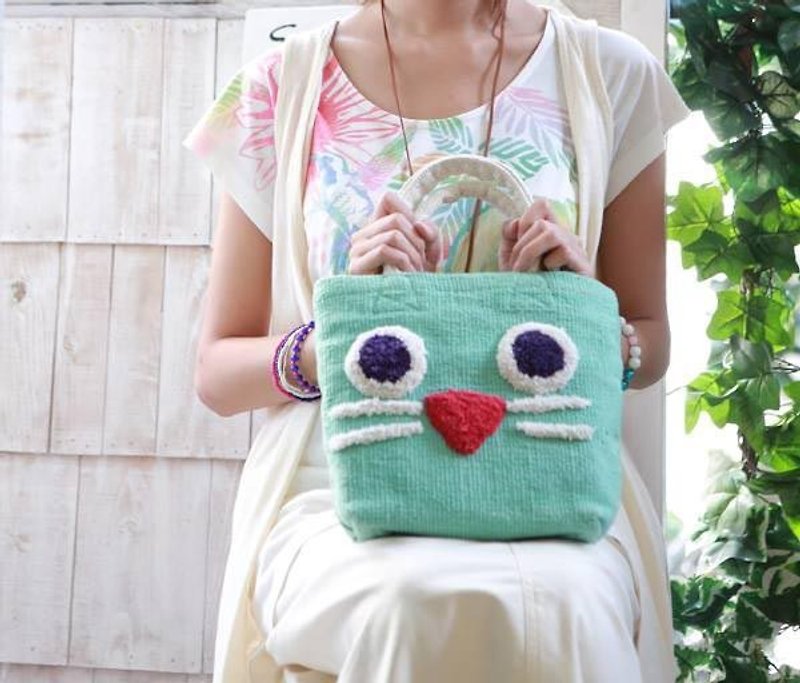 【预购中】✬可爱动物造型手提袋✬ - 手提包/手提袋 - 棉．麻 多色