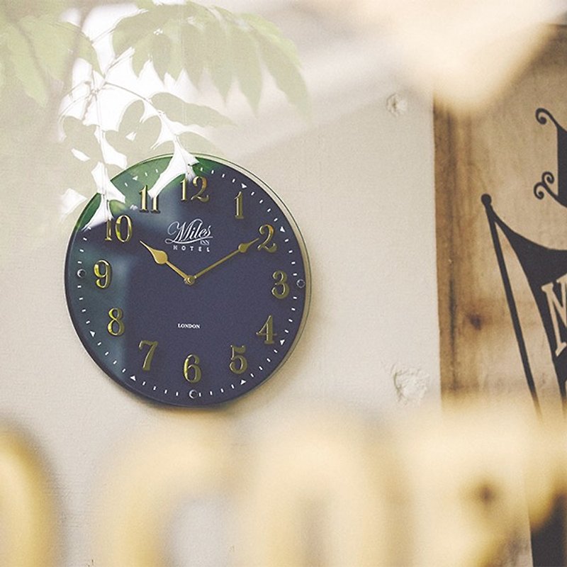 【瑕疵福利品】Froyle- 英伦绅士 静音 时钟 挂钟(蓝) - 时钟/闹钟 - 玻璃 蓝色