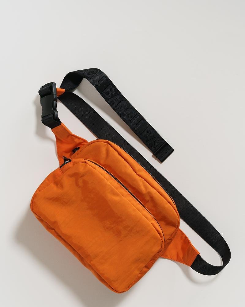 Baggu Fanny Pack 时尚腰包- 橘色 - 侧背包/斜挎包 - 防水材质 橘色