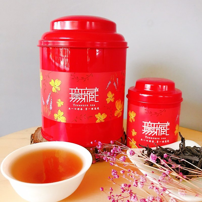 【台湾红茶】台茶21号日月潭红韵红茶_50g大圆罐装 - 茶 - 新鲜食材 红色