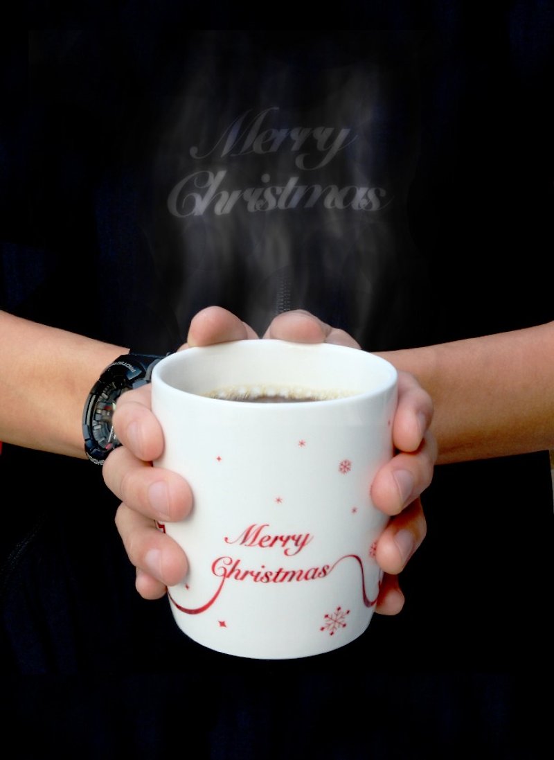 耶诞系列马克杯-白色圣诞树 共5款图案供选择 - 咖啡杯/马克杯 - 瓷 白色