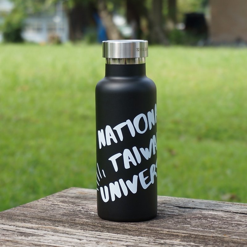 NTU不锈钢全钢盖运动保温瓶-雾黑 - 水壶/水瓶 - 其他金属 黑色