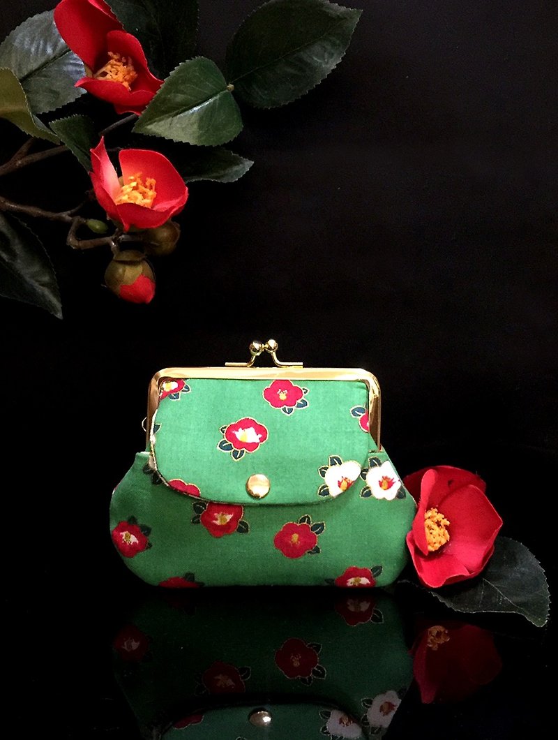 椿风乐府口袋包 - 皮夹/钱包 - 棉．麻 绿色